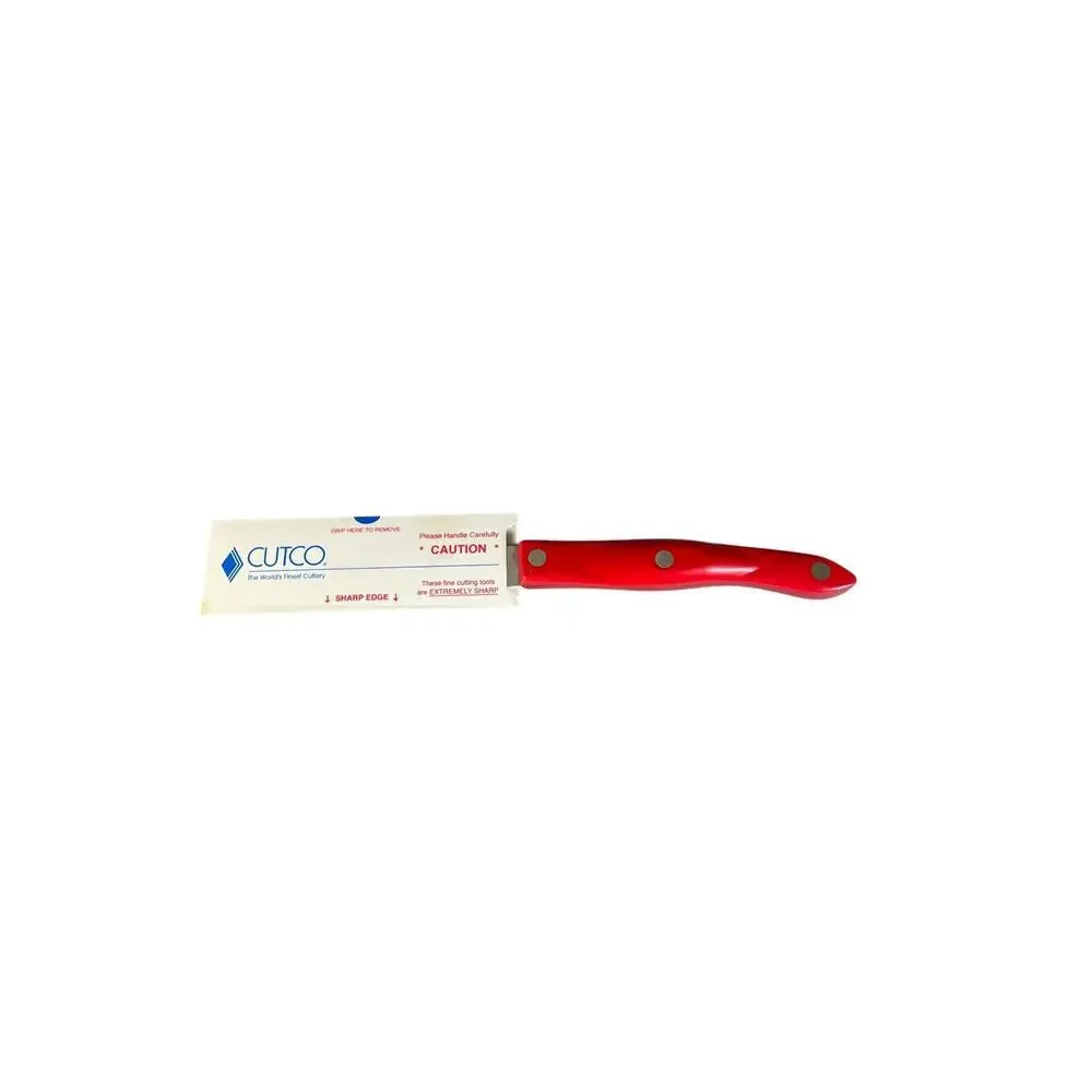 Cutco 1768 Spatula Spreader Serrated With Red Handle Personal Engraved Blade